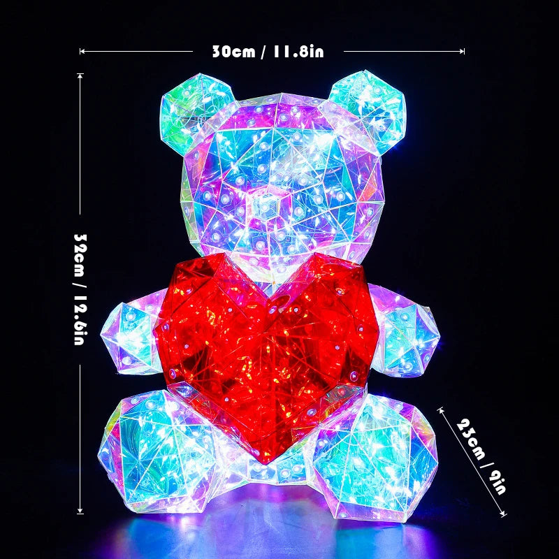 LED Rose Bear with Heart: Perfect Gift for Valentine's Day-KOLAICH™