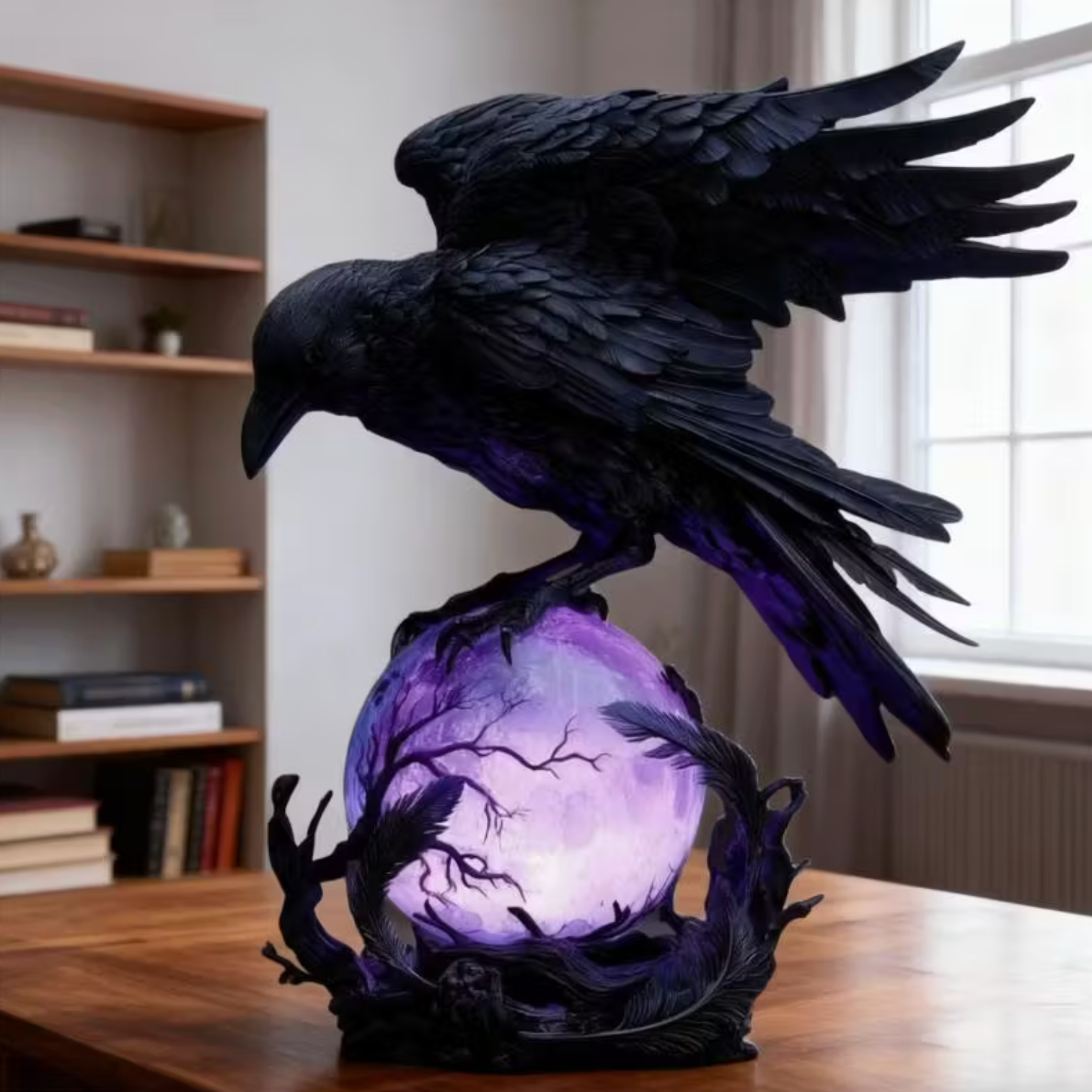 Raven Orb Lamp