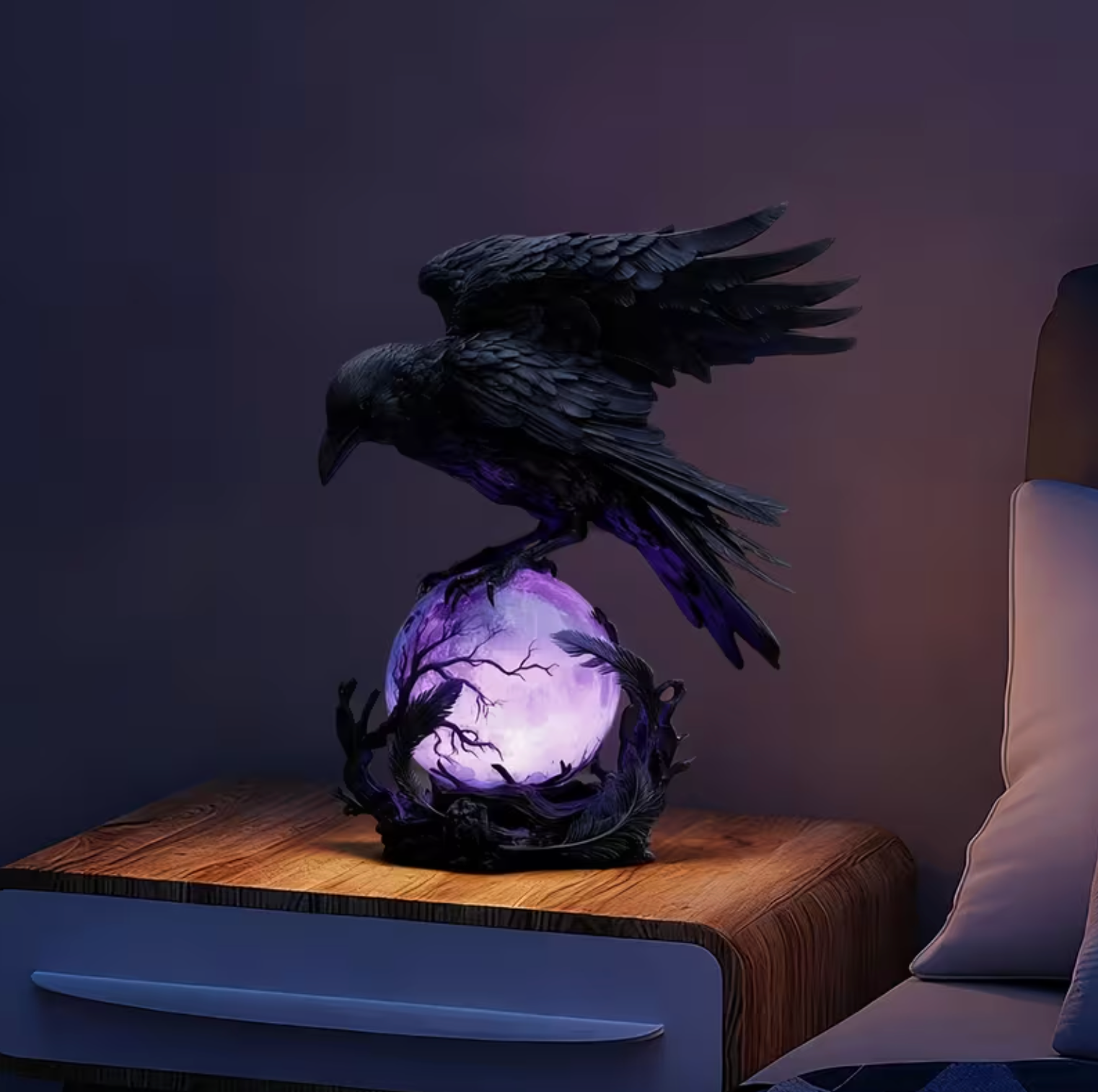 Raven Orb Lamp