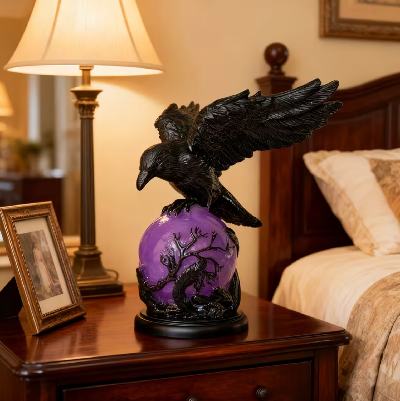 Raven Orb Lamp