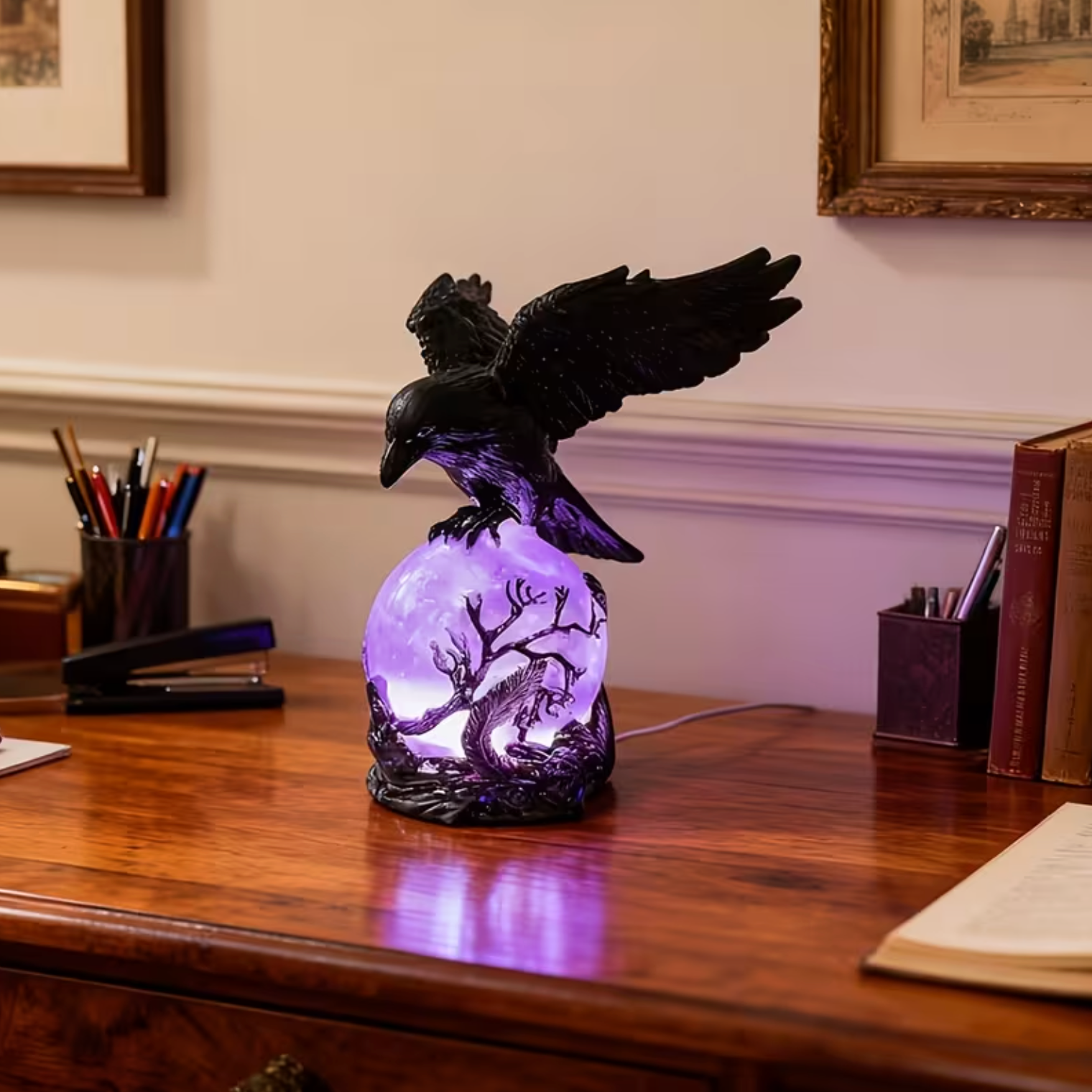 Raven Orb Lamp