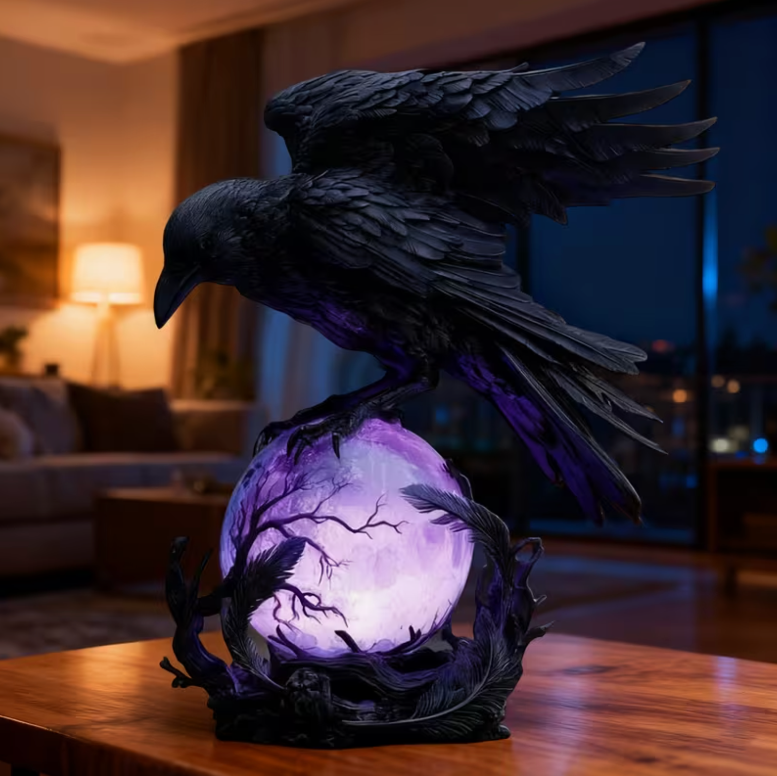 Raven Orb Lamp