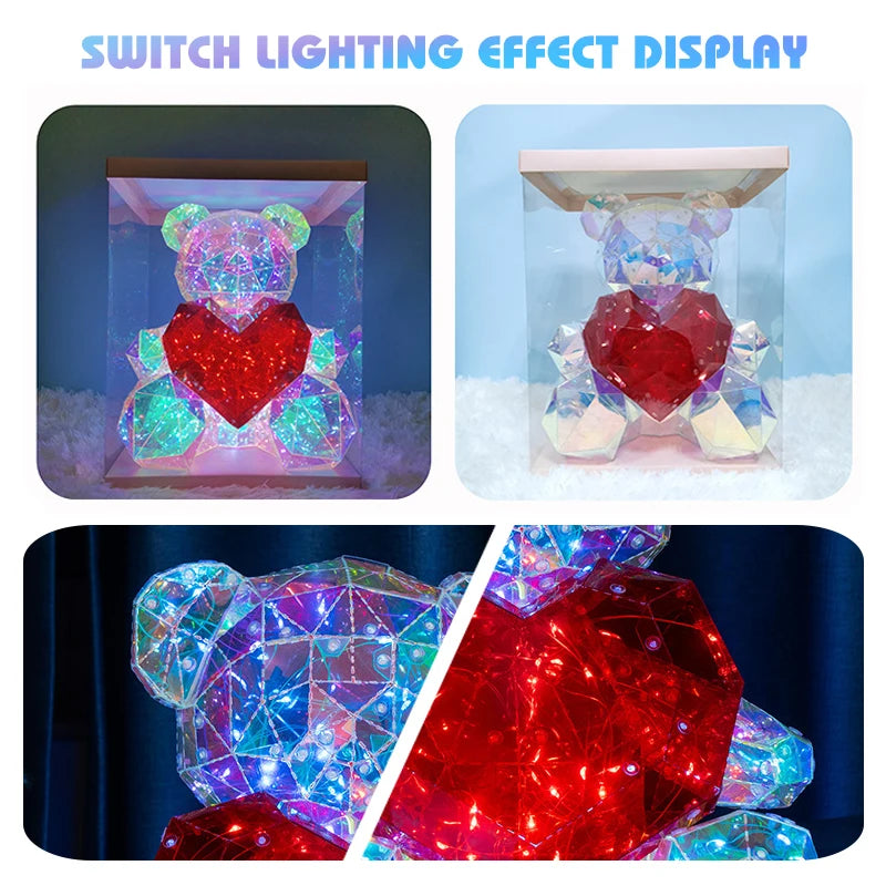 LED Rose Bear with Heart: Perfect Gift for Valentine's Day-KOLAICH™