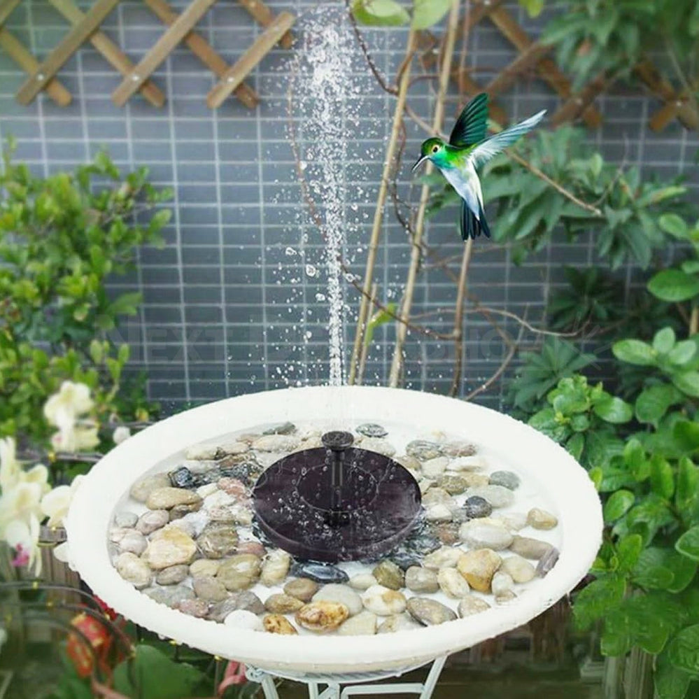 Solar-Powered Easy Bird Fountain Kit - Great Addition to Your Garden!