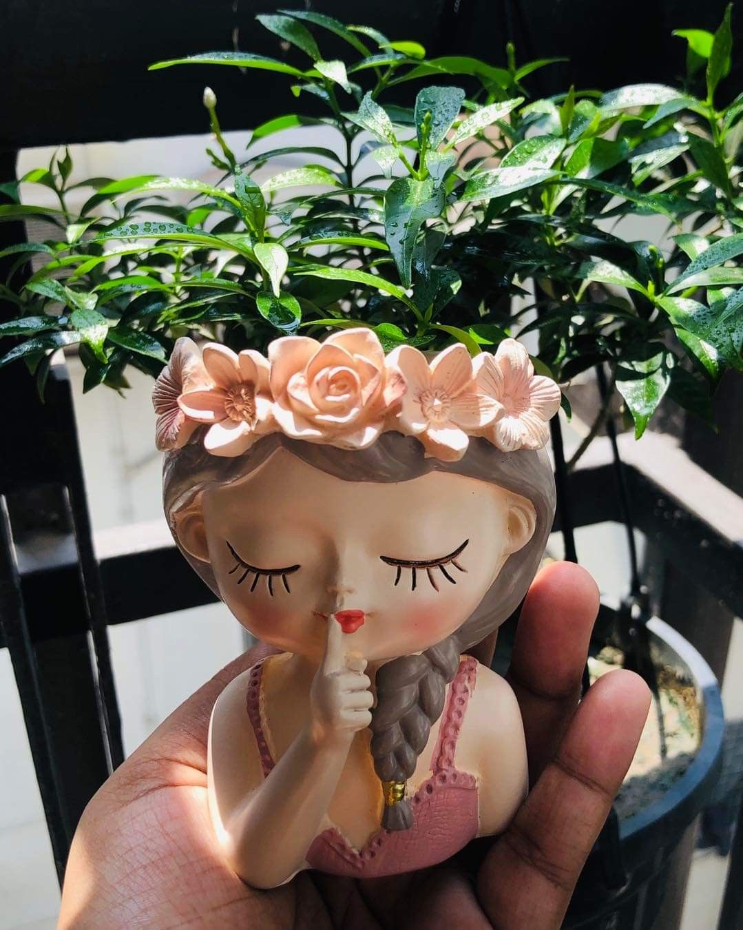 Adorable Fairy Succulent Pots - Sweet Face Garden Decor