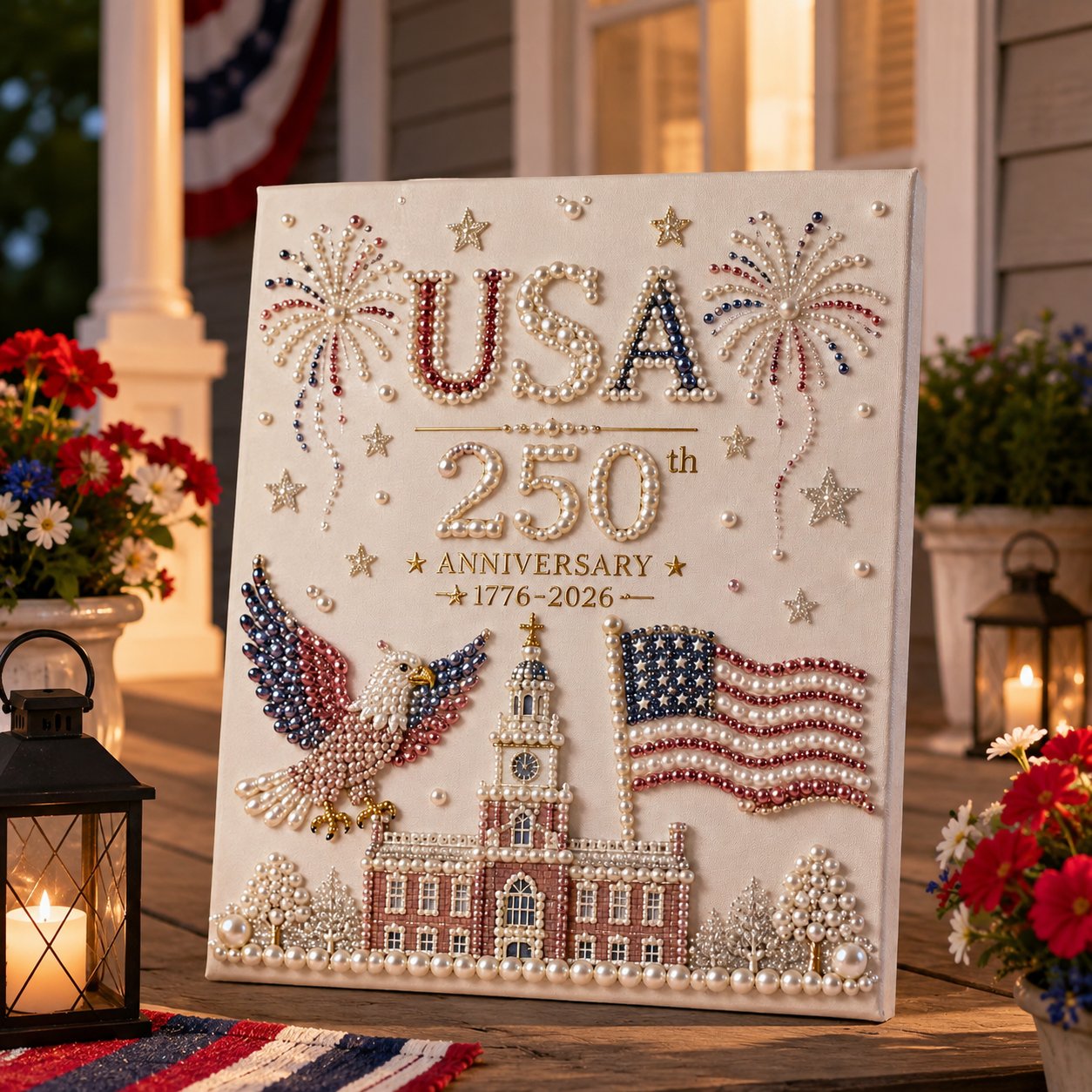 🇺🇸 USA 250th Anniversary DIY Pearl Painting Kit ✨❤️‍🔥BUY 2 GET FREE SHIPPING