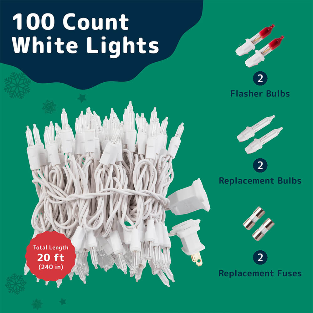 Halloween Christmas Tree White String Lights(100 LEDs)-KOLAICH™
