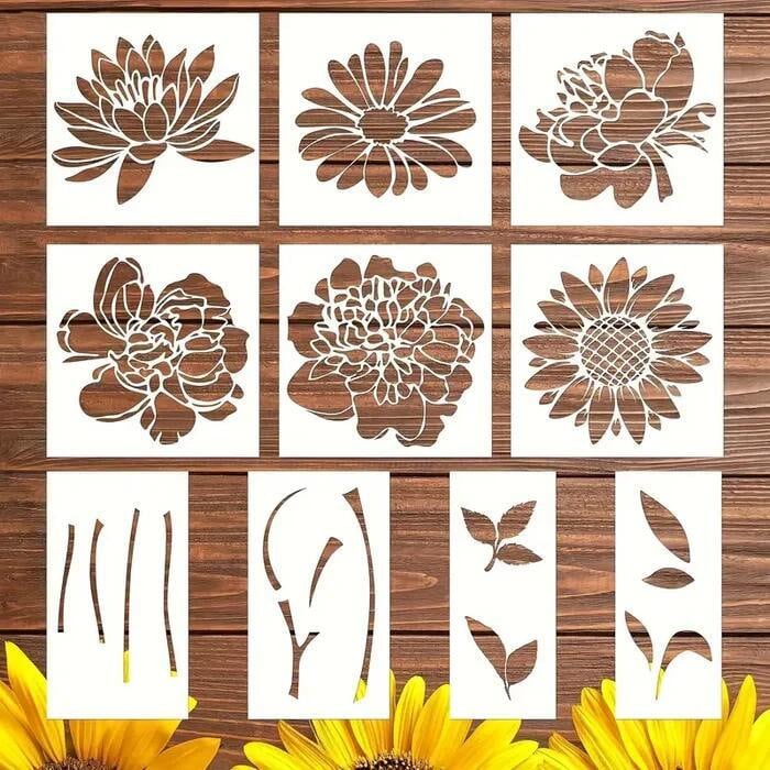 Last Day 70% OFF -Blooming Flowers Stencil KitDIY Decoration-KOLAICH™