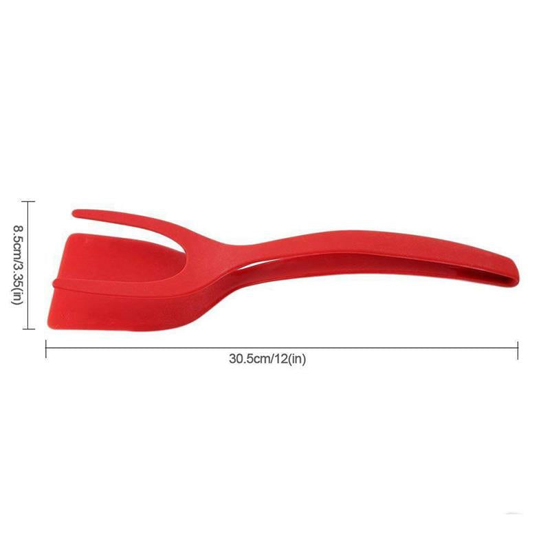 2 in 1 Multifunctional Non-Stick Food Clip Tongs Fried Egg Spatula-KOLAICH™