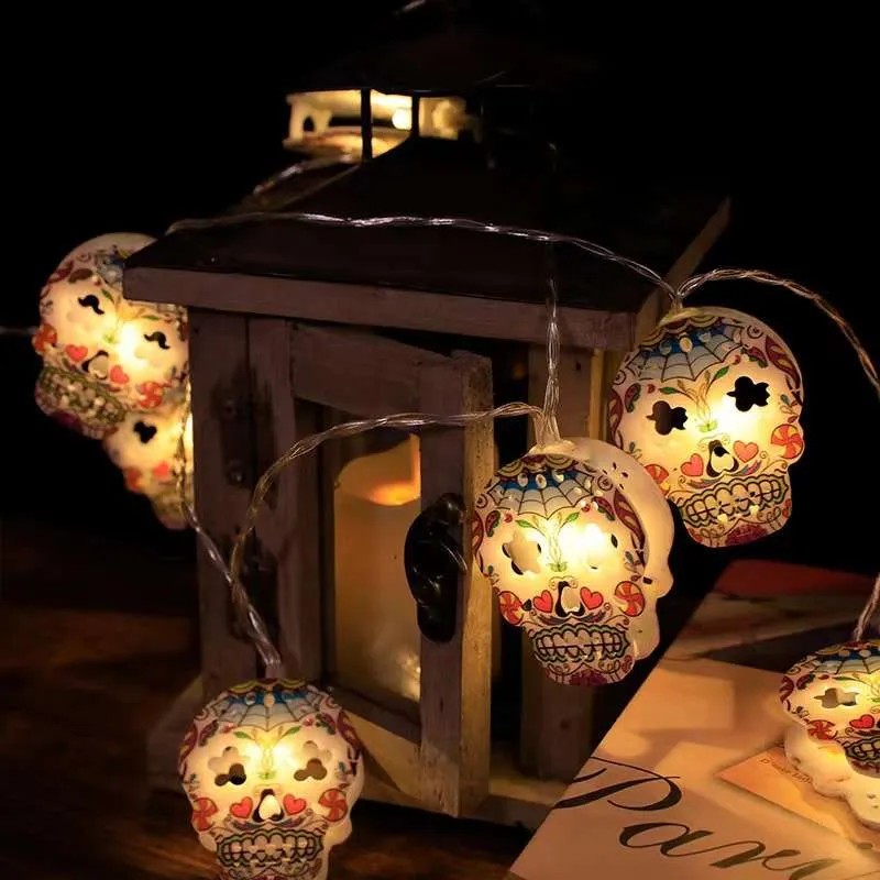 Halloween Painted Skull Lantern-KOLAICH™