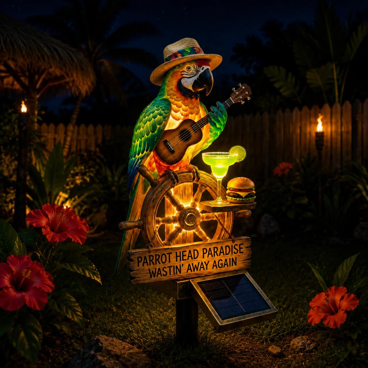 Last Day 49% OFF-🌴Solar-Powered ParrotGarden Light -Wastin'Away Again”-KOLAICH™