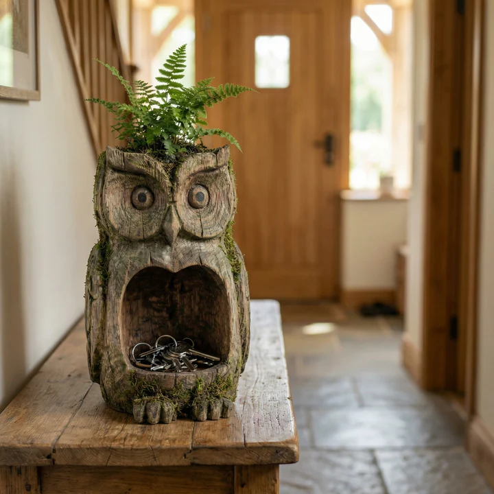 The Quiet Watcher  - Owl in the Garden