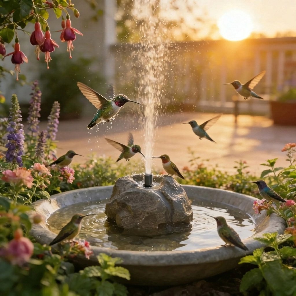 🐦⛲Realistic Granite Rock Bird Bath Fountain-KOLAICH™