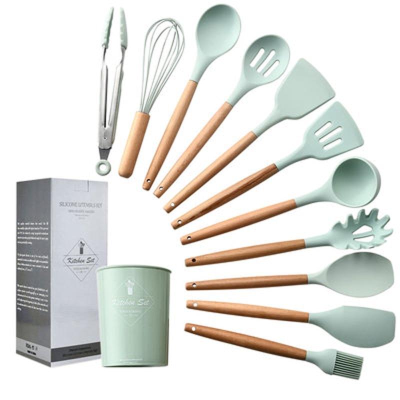 Kitchenware Cooking Utensils Set With Wooden Handle-KOLAICH™