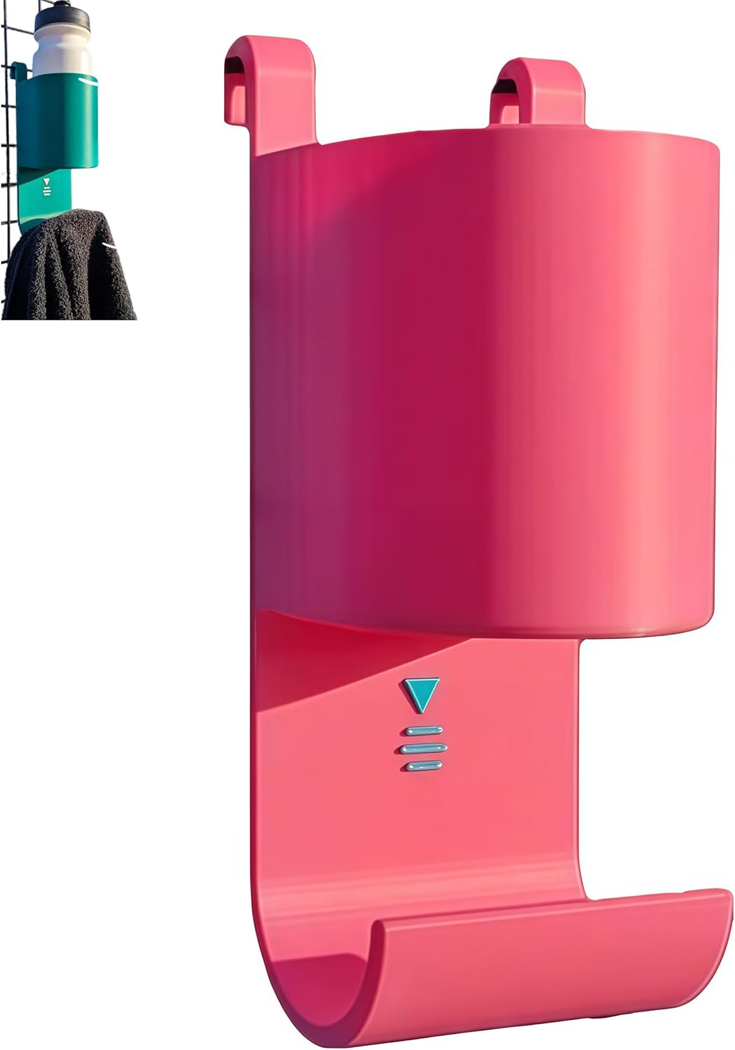 🔥Hot Sale 49% OFF🏆Paddle Tennis Water Bottle And Towel Rack – Court Side Organizer for Tennis Players