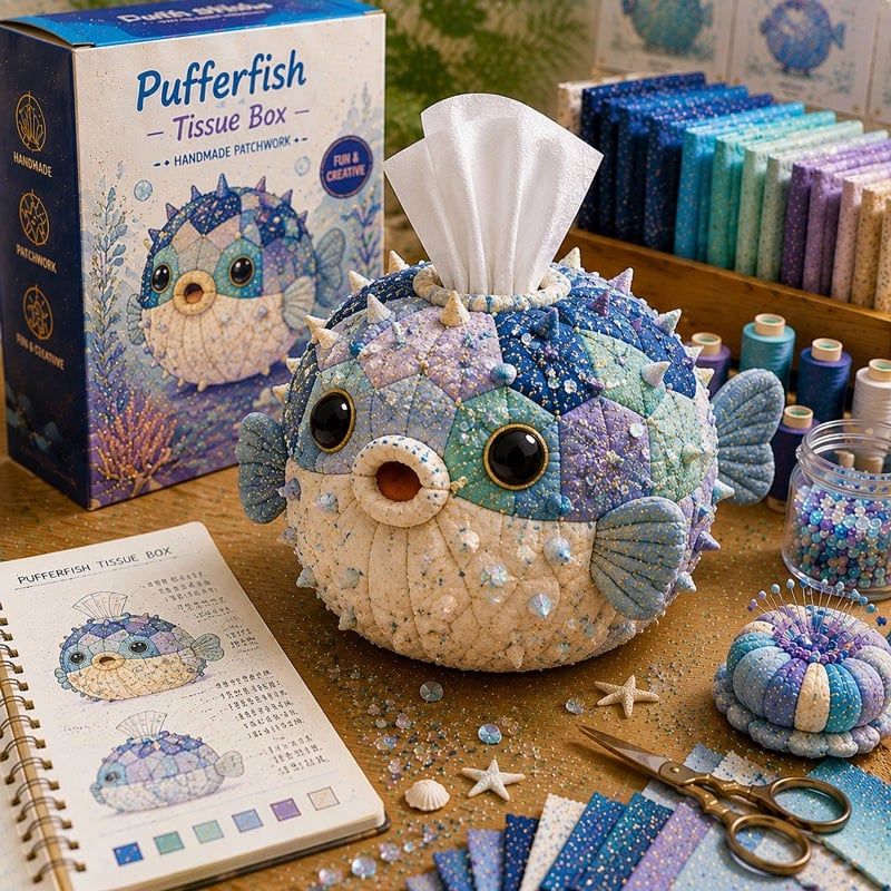 🌟 Crafty Critters DIY Tissue Box Kit – Fun Animal & Ocean Friends! 🌟-KOLAICH™
