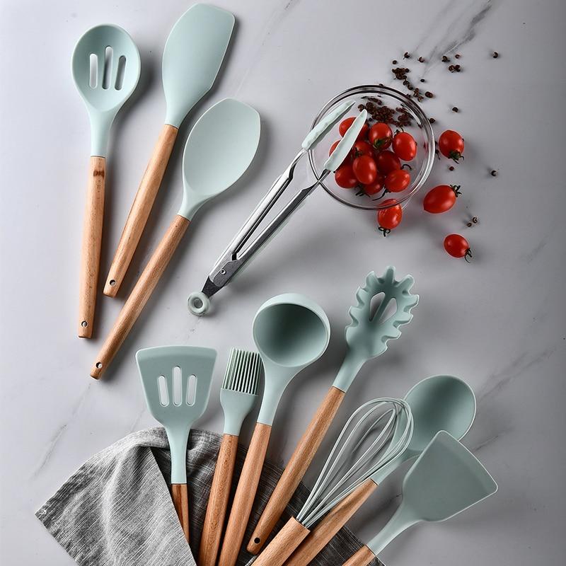 Kitchenware Cooking Utensils Set With Wooden Handle-KOLAICH™