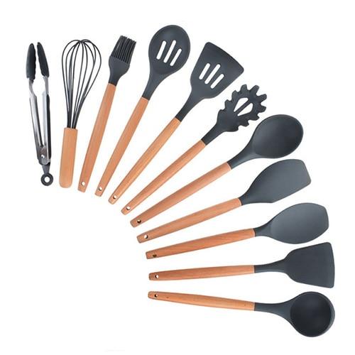 Kitchenware Cooking Utensils Set With Wooden Handle-KOLAICH™