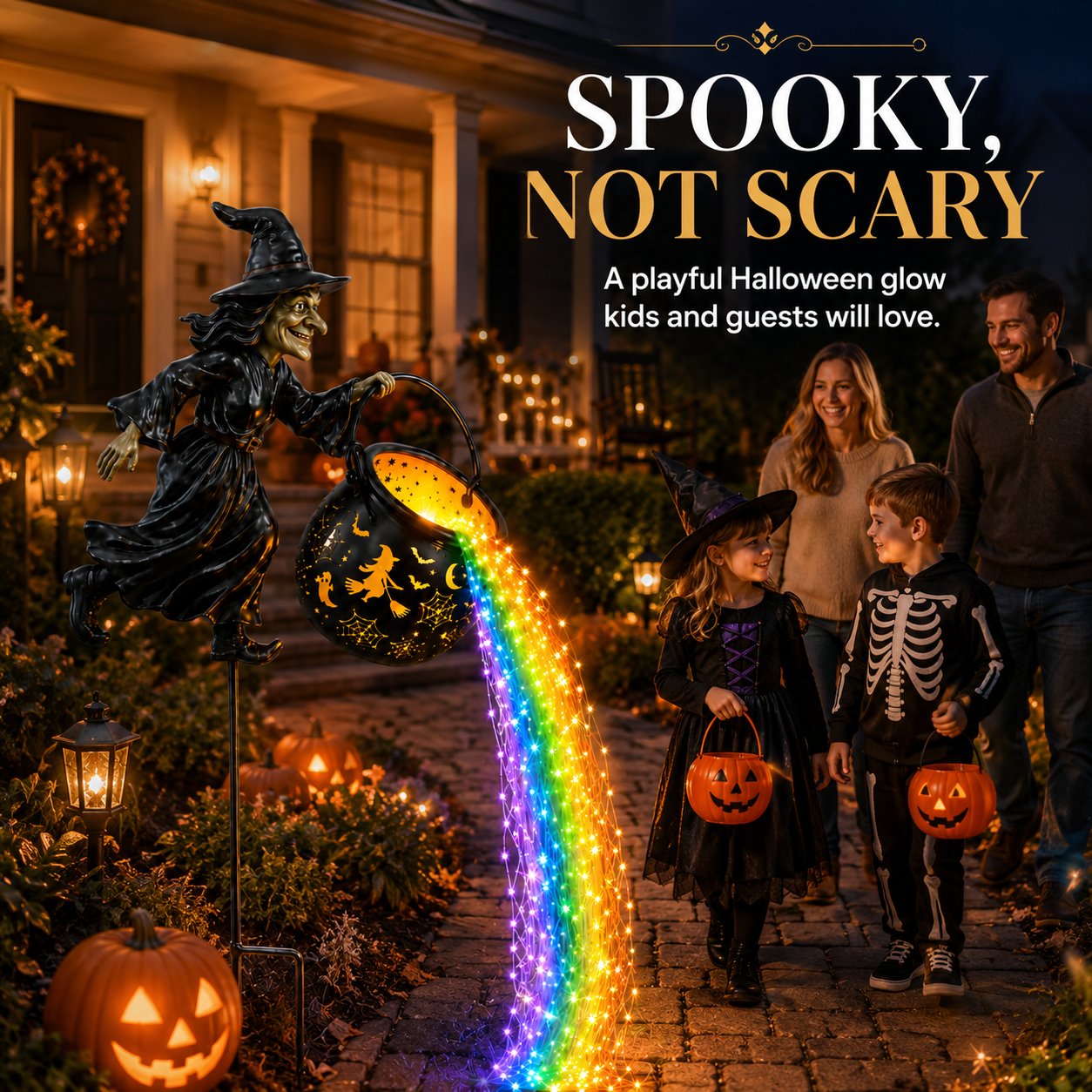 🎃🔥Hot Sale-50% OFF🔥Halloween Witch Cauldron Garden Light-KOLAICH™