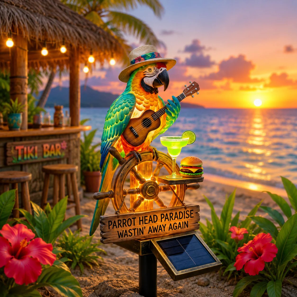 Last Day 49% OFF-🌴Solar-Powered ParrotGarden Light -Wastin'Away Again”-KOLAICH™