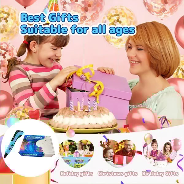 NEW 3D Printing Pen 3d Pen Set for Kids Chidren Child's Birthday Christmas Creative DIY Gift LCD Display with PLA Filament