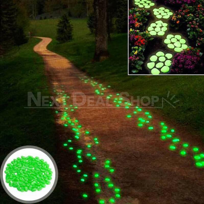 Glow-in-the-Dark Garden Pebbles-KOLAICH™