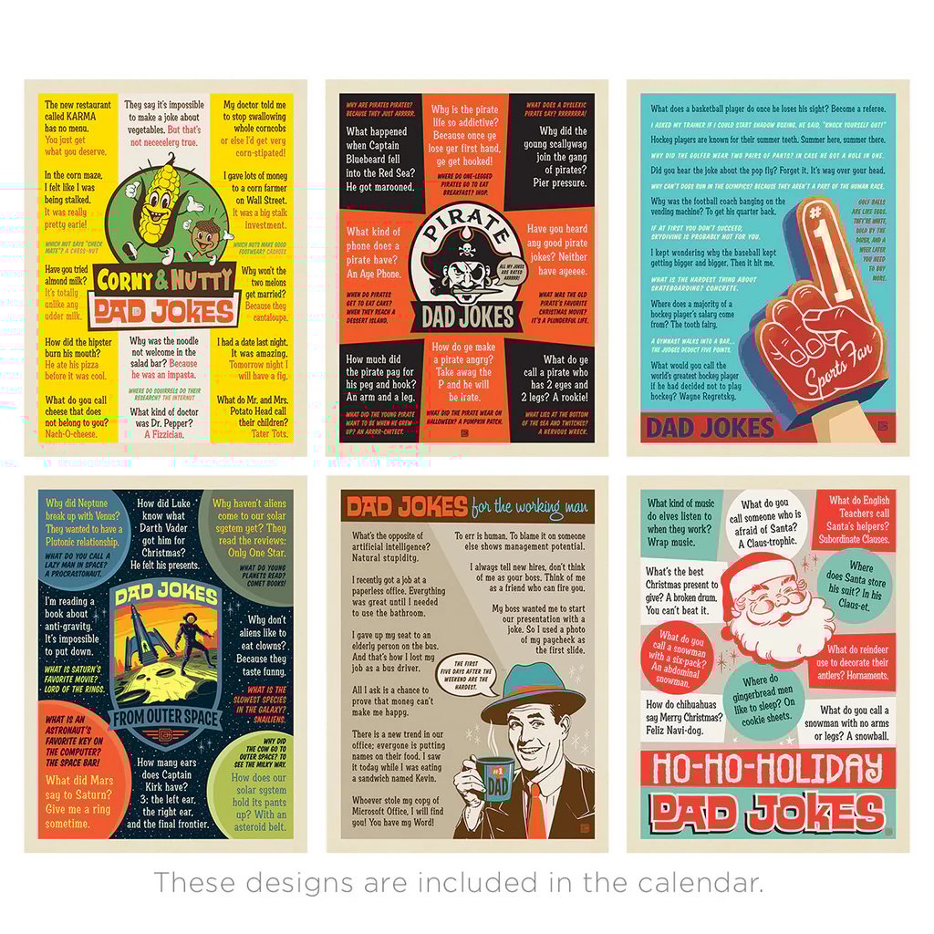 2025 Wall Calendar: Dad Jokes
