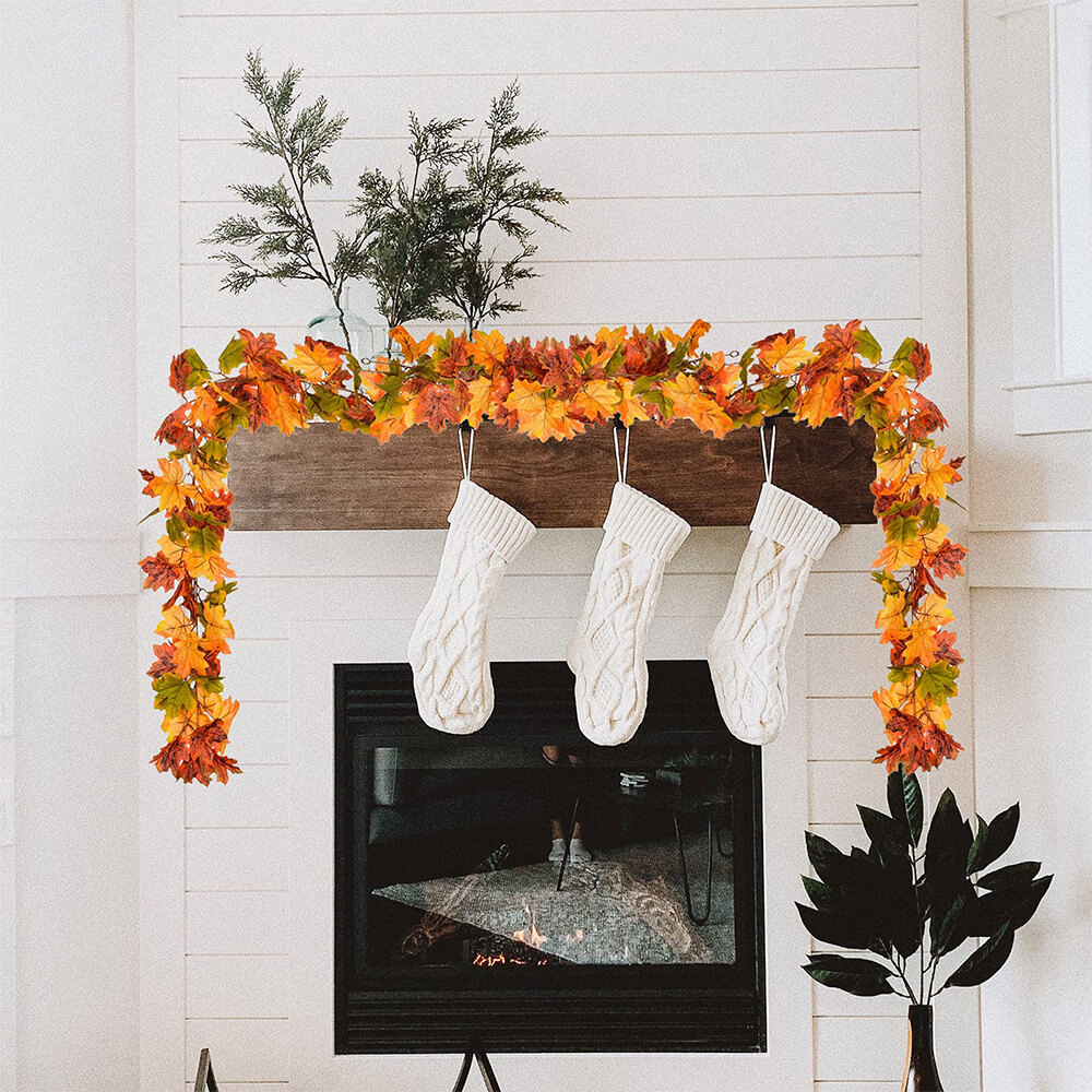 Halloween Hanging Simulated Decorative Maple Leaves