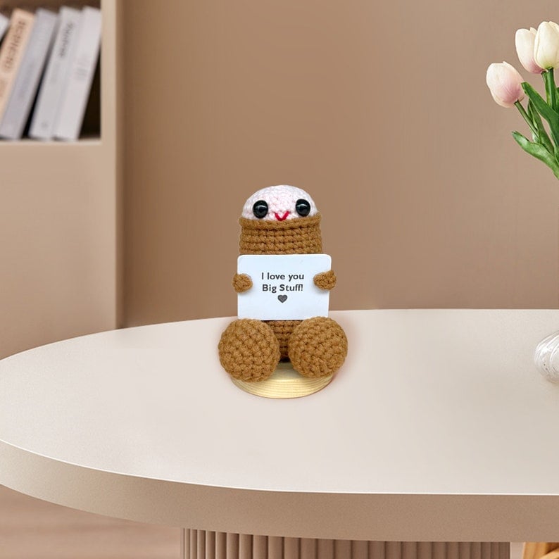 Funny Crochet Penis-Funny Gag Mature Gift-Crochet Penis Amigurumi-Gift for Boyfriend/Husband-Anniversary Gift,Positive Pennis Xmas Stuffer image 9