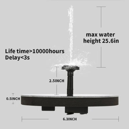 Best Mother's Day Gift Of 2023 - Solar outdoor fountain-The perfect garden decoration