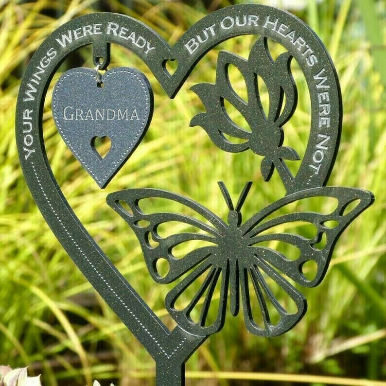 🔥Last Day 49% OFF🔥 - Memorial Gift Butterfly Ornament Garden Plaque