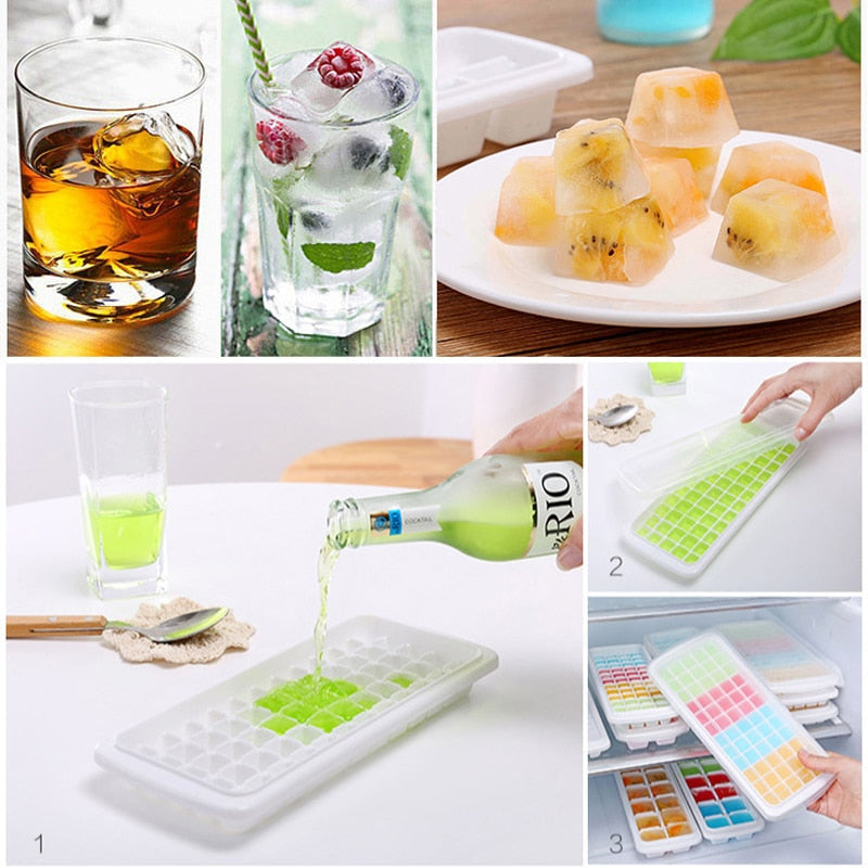 Ice Cube Tray Ice Cube Maker Sphere Mold Ice Cube Tray With Lid-KOLAICH™
