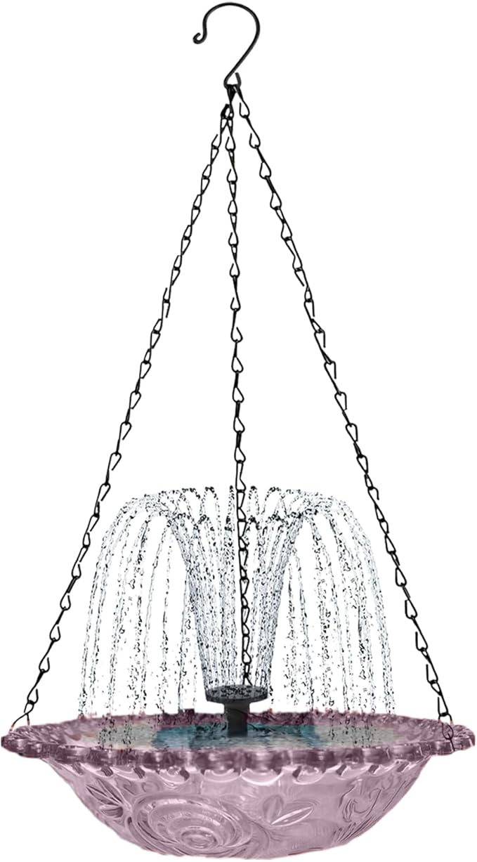 🔥🔥New Year 49% Off--Solar Cascade Hanging Bird Bath Fountain