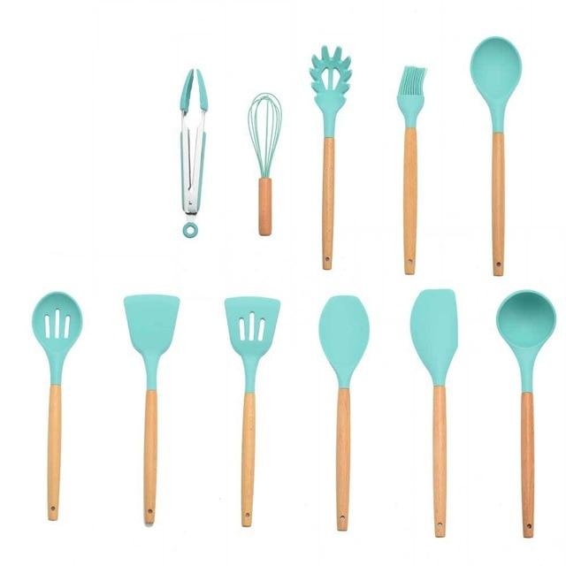 Kitchenware Cooking Utensils Set With Wooden Handle-KOLAICH™