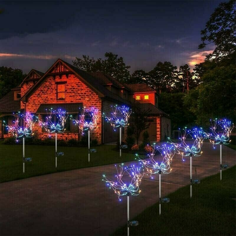 SALE TODAY ONLY $19.99- Waterproof  Solar Garden Fireworks Lamp