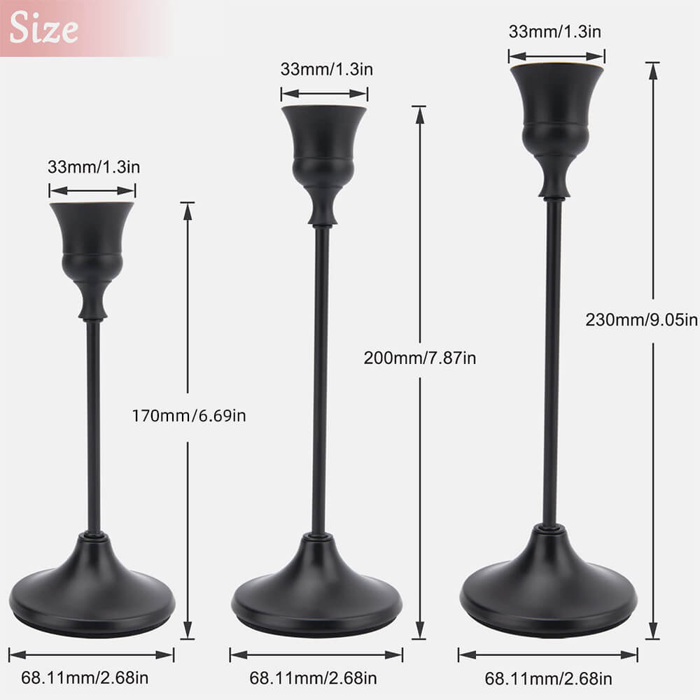 Halloween Black Vintage Candlestick(6 PCS)-KOLAICH™