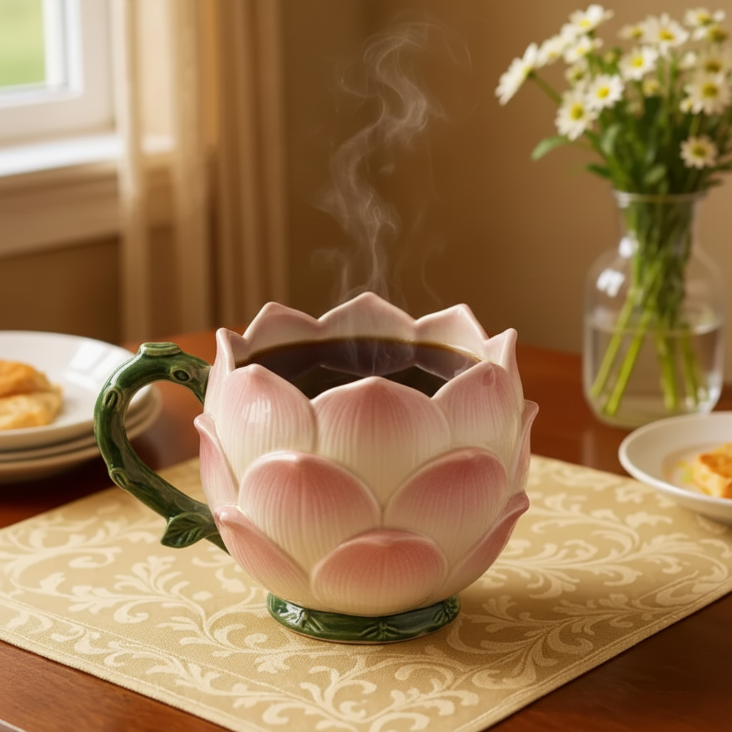 🌻Elegant Flower Mug☕