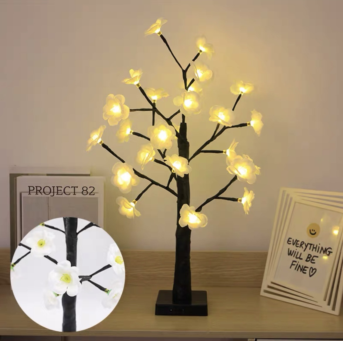 Halloween LED White Birch Tree  Light-KOLAICH™
