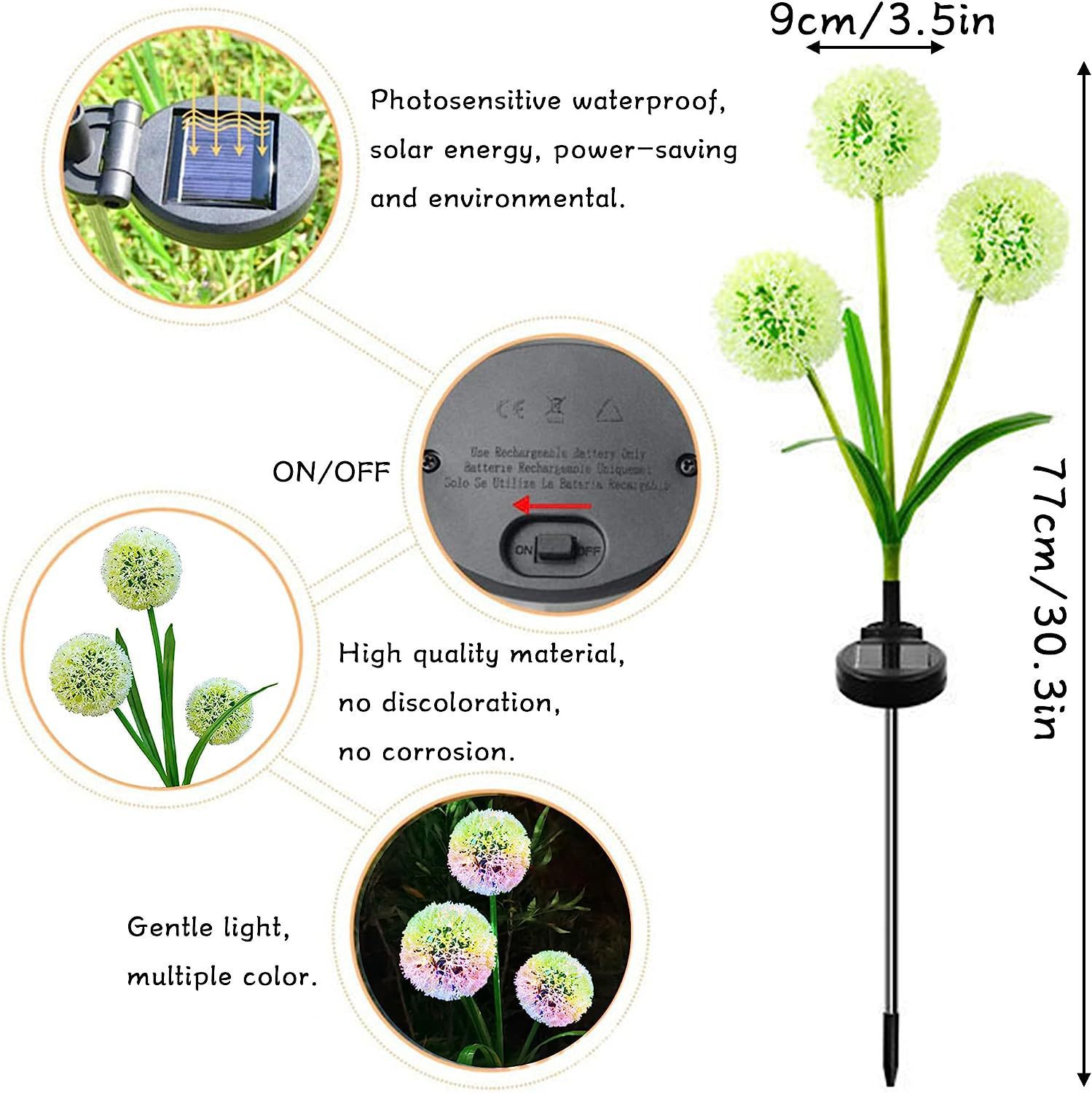 Dandelion Lamp Outdoor Garden Landscape Atmosphere Light