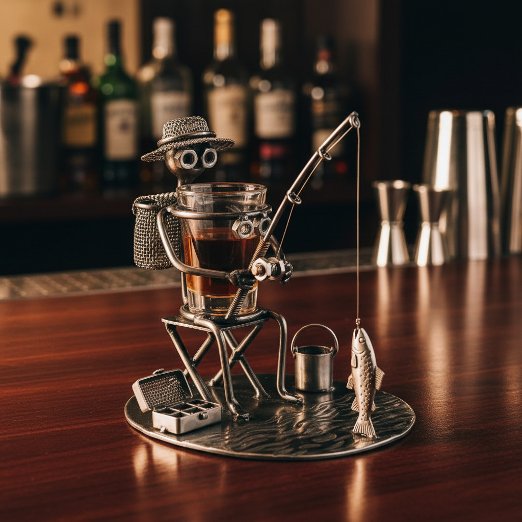 Fishing Buddy Shot Glass Holder