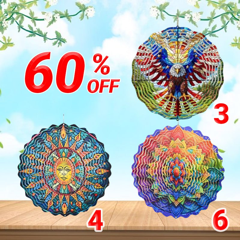 Last Day 49% OFF Transform Your Garden with Our Stunning 3D Wind Spinner-KOLAICH™