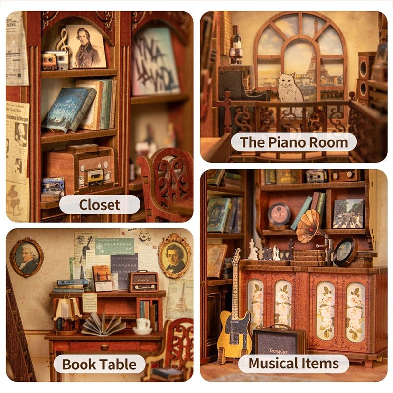 The Secret Rhythm Music Space DIY Book Nook-KOLAICH™