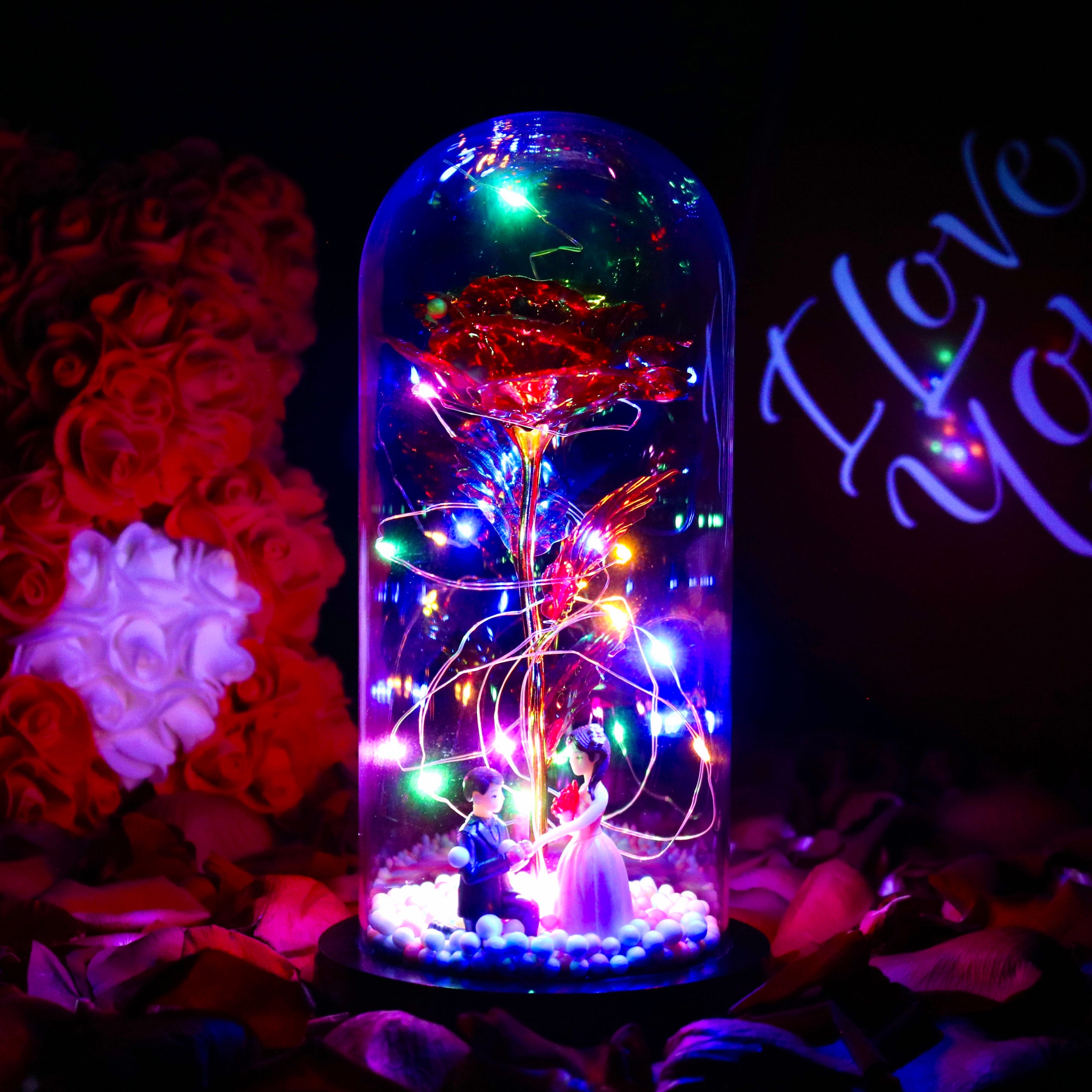 Kolaich Enchanted Sparkly Rose