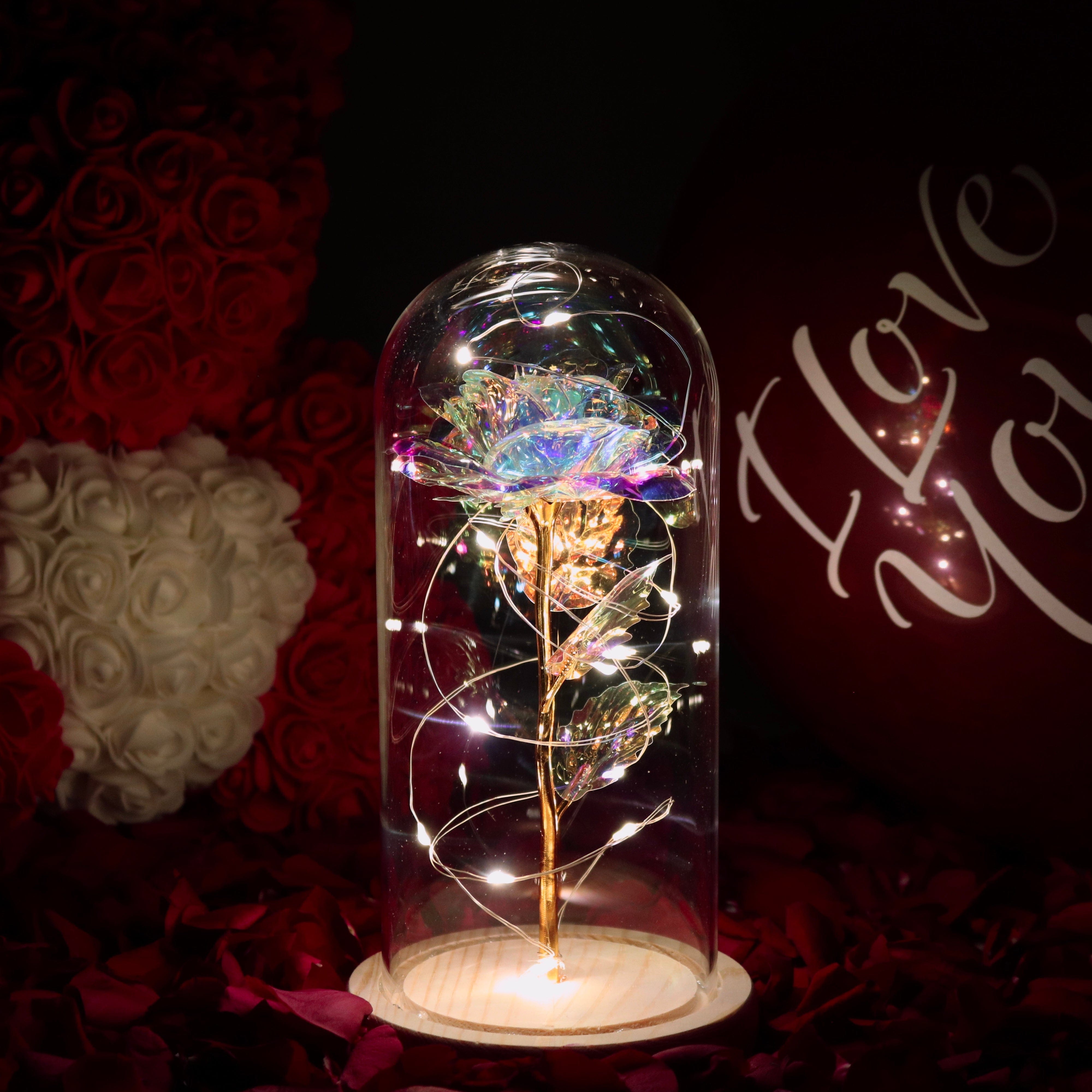 Kolaich Enchanted Sparkly Rose