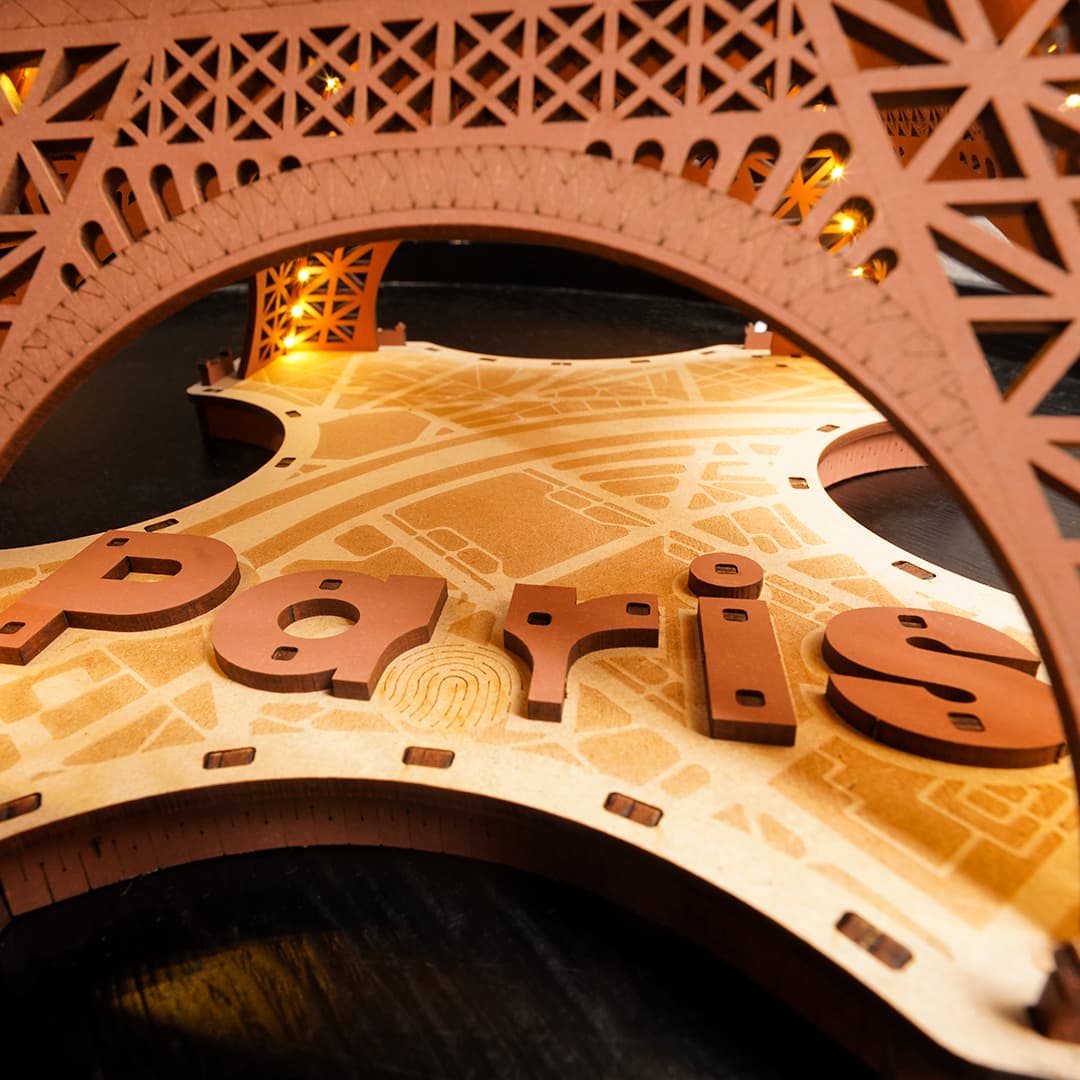 Starry Eiffel Tower 3D Wooden Puzzle-KOLAICH™