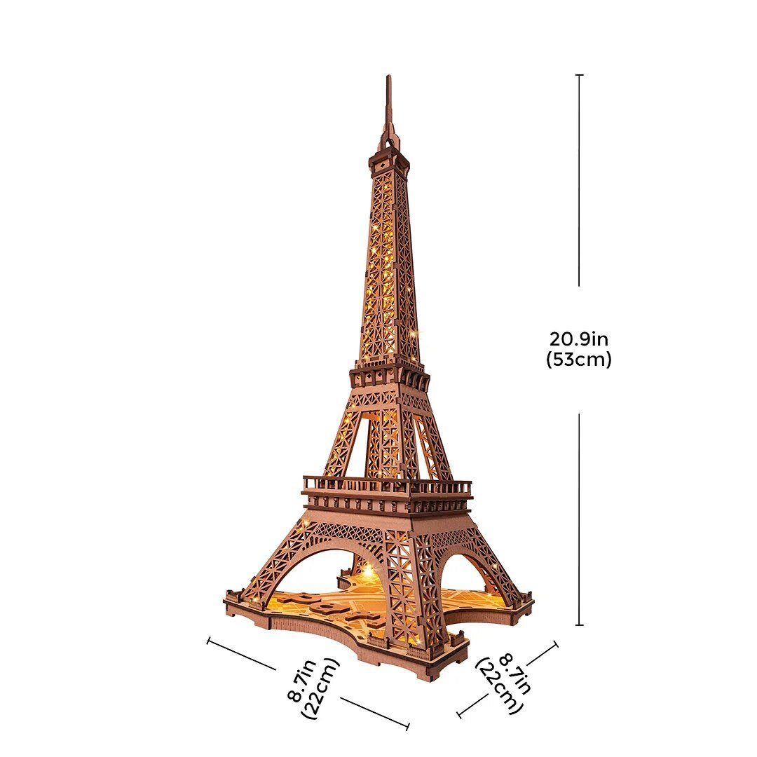 Starry Eiffel Tower 3D Wooden Puzzle-KOLAICH™