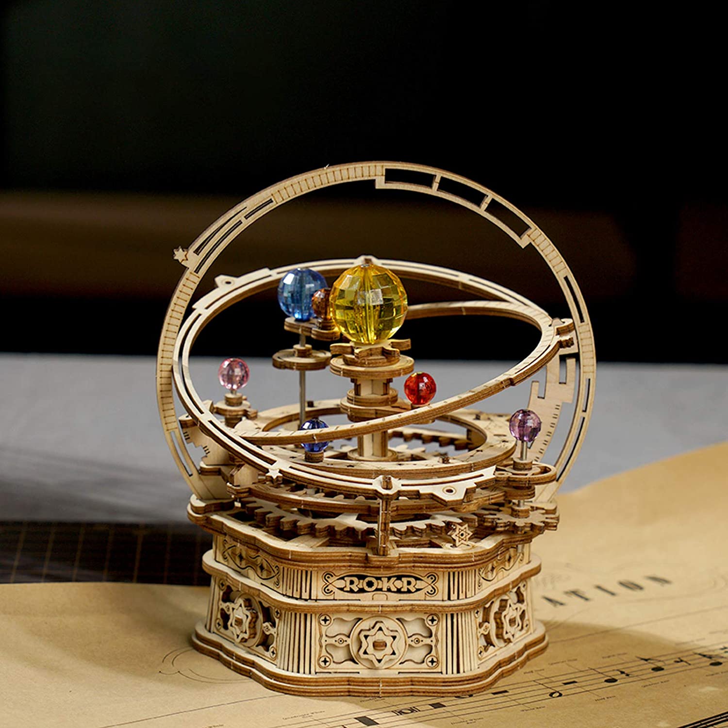 Starry Night Orrery Mechanical Music Box-KOLAICH™