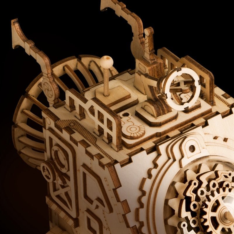 Steampunk Spaceship Music Box 3D Wooden Puzzle-KOLAICH™