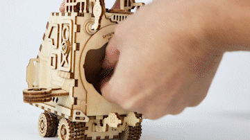 Steampunk Spaceship Music Box 3D Wooden Puzzle-KOLAICH™