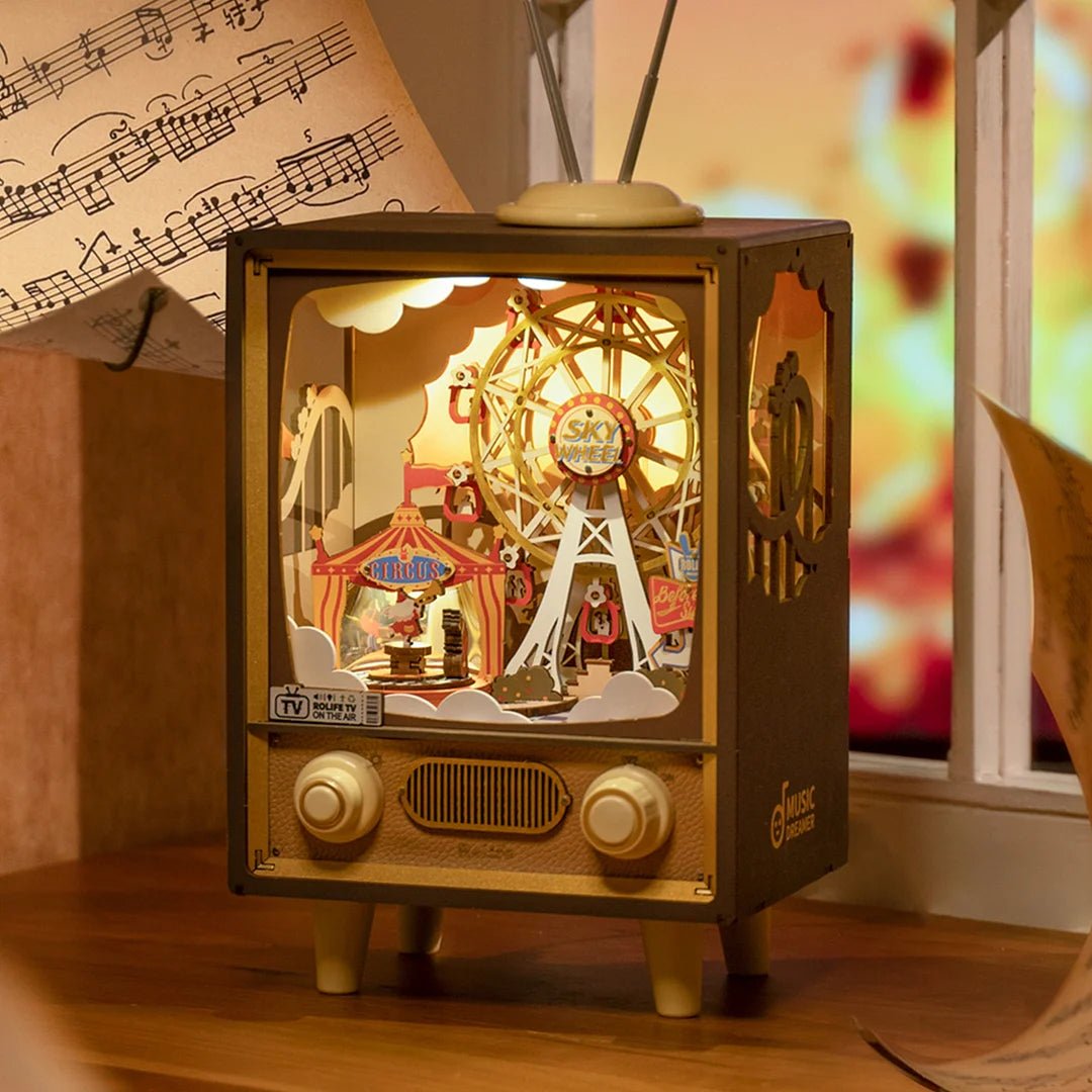Sunset Carnival Retro TV DIY 3D Puzzle-KOLAICH™